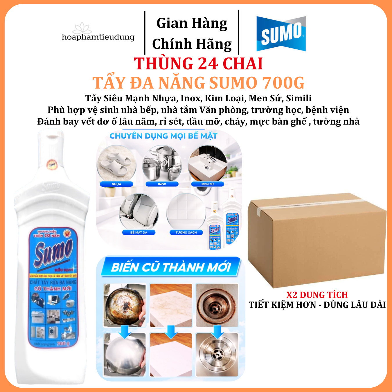  Tẩy Đa Năng Sumo 350-700g 