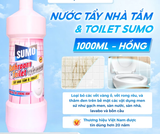  Nước Tẩy Nhà Tắm Và Toilet Sumo 1000ml - Trắng Tẩy Đồ Dùng Bằng Sứ Tẩy Bồn Sứ 