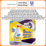  Bọt tuyết lau bếp Sunlight POWERFOAM - Đánh bay dầu mỡ 100%, siêu tiện trong 5 giây 500ml 