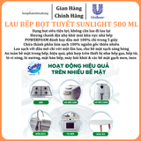  Bọt tuyết lau bếp Sunlight POWERFOAM - Đánh bay dầu mỡ 100%, siêu tiện trong 5 giây 500ml 