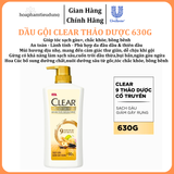  Dầu gội sạch gàu Clear đánh bay gàu & nhờn ngứa, sảng khoái cả ngày dài 630g 