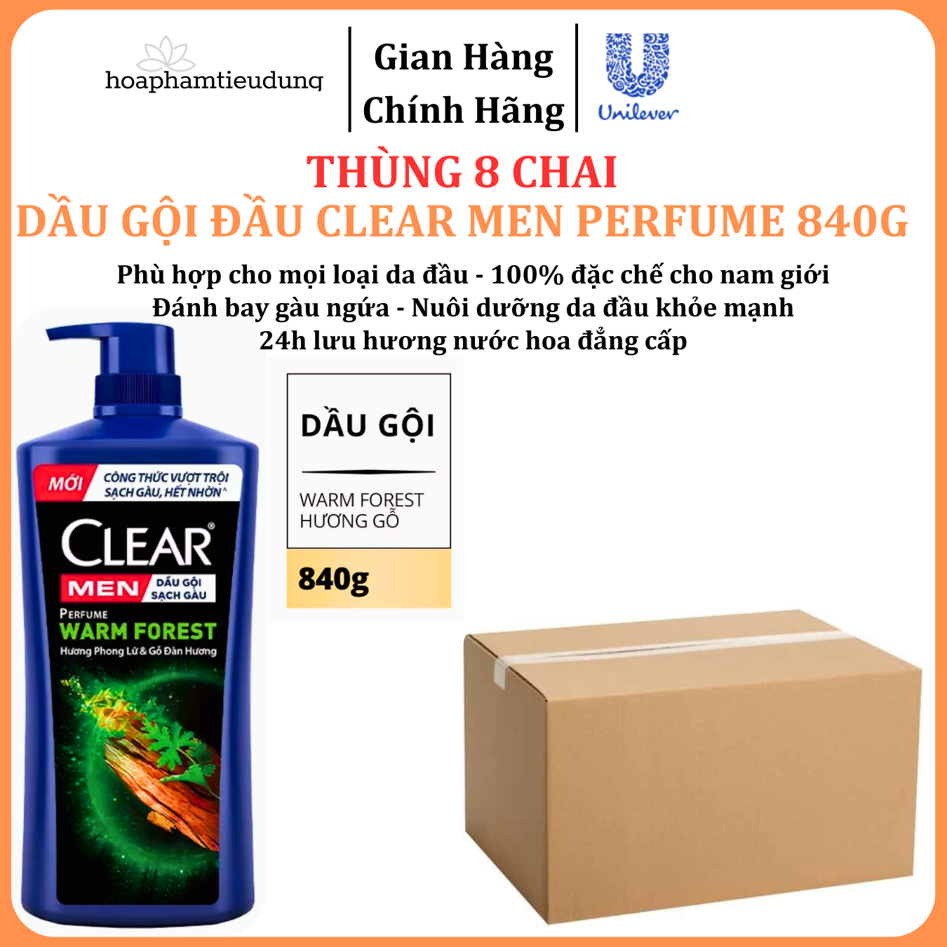  Dầu Gội Đầu cho nam Clear Men đánh bay gàu, ngứa và vi khuẩn mát lạnh cực đỉnh suốt ngày dài 600-900g 