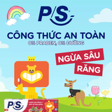  Kem đánh răng P/S 90g cho bé 2-6 tuổi , ngừa sâu răng và bảo vệ men răng 