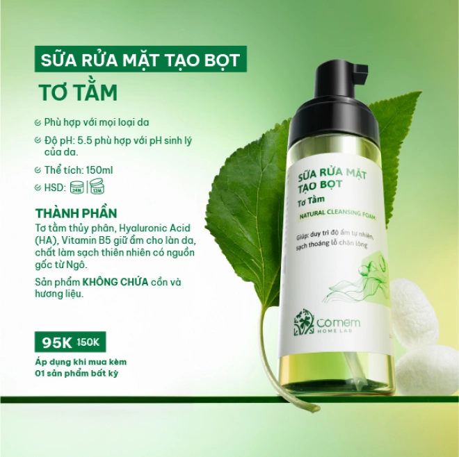  [SET QUÀ TẶNG] Set Hộp Quà Gồm Bọt Rửa Mặt Tơ Tằm Và Son Dưỡng 