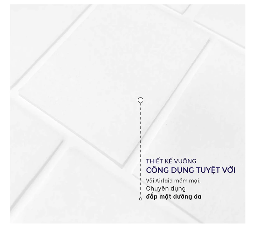  Hộp Bông Dưỡng Da PUFFME Airlaid, 180 Miếng/Hộp 