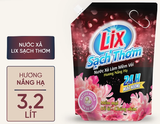  Nước xả làm mềm vải Lix sạch thơm hương nắng hạ 1,8/ 2,2L/ 3,2L 
