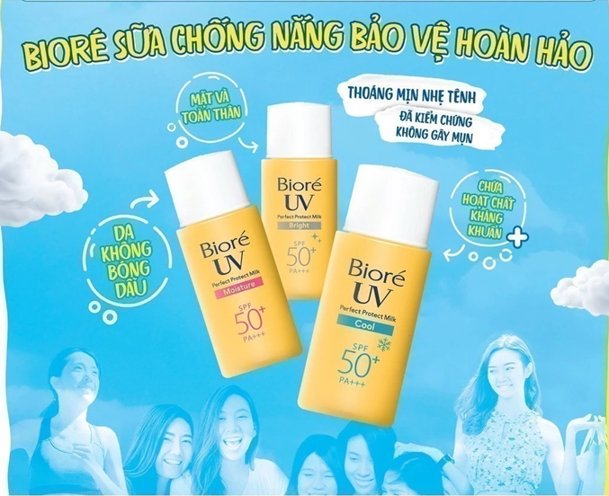 Biore Sữa Chống Nắng Bảo Vệ Hoàn Hảo MÁT LẠNH Biore UV SPF50+/PA+++ 25ML 