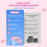  Viên sạch bồn cầu Geto viên thả bồn cầu sạch khuẩn tẩy sạch mảng bám khử mùi diệt vi khuẩn toilet 