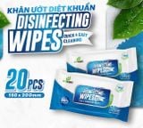  Khăn ướt diệt khuẩn EcoWipes 60 tờ hương chanh sả 
