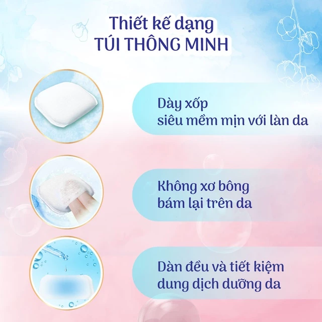  Bông trang điểm (bông tẩy trang) cao cấp Silcot Premium 66 miếng/hộp 