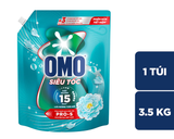  Nước giặt Omo Siêu Tốc đầu tiên tại Việt Nam, được thiết kế riêng cho chu trình giặt nhanh Chai 1.2KG-Túi 3.4KG 