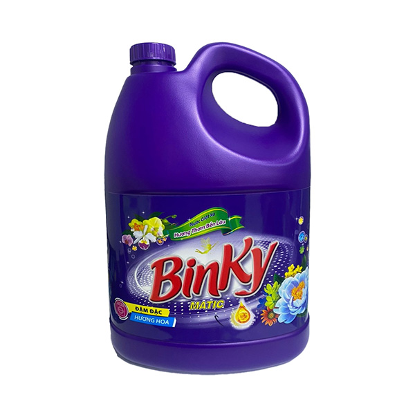  Nước Giặt BINKY MATIC Hương Nước Hoa Màu Tím 3.1-3.3-3.6kg 