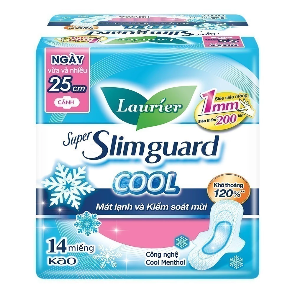  Băng Vệ Sinh Laurier Siêu Mỏng Mát Lạnh 1mm 