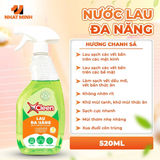  Xịt Đa Năng XCleen hương chanh sả 520ml 