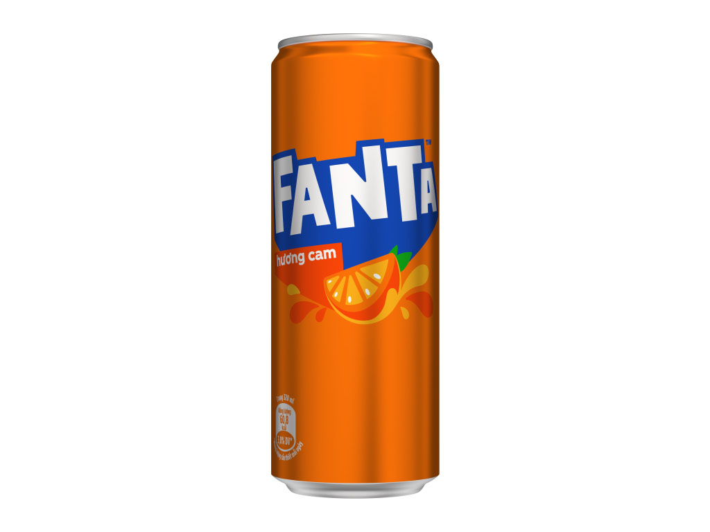  Nước Giải Khát Có Gas Fanta Cam Lon 320ml/Lon 