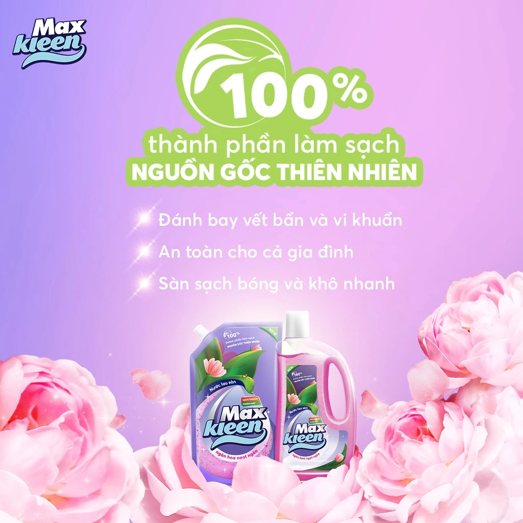  Nước Lau Sàn MaxKleen Chai 1Kg 