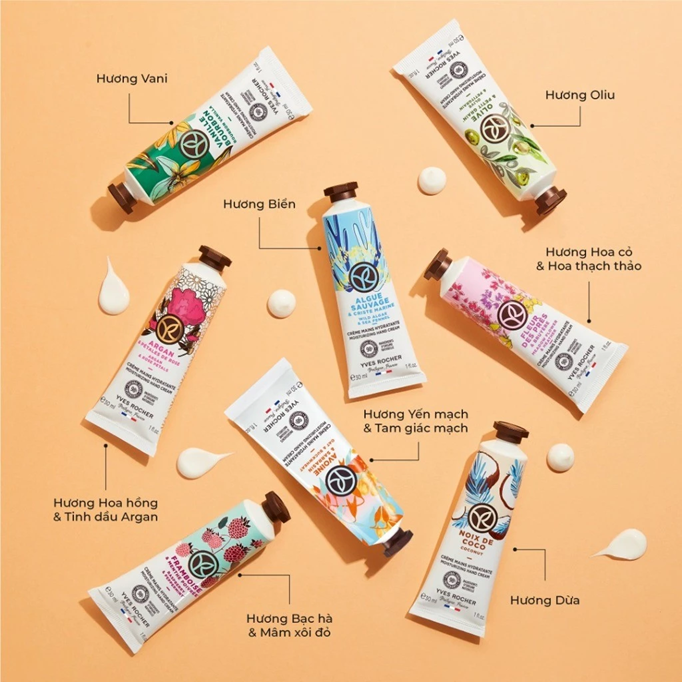  Kem dưỡng da tay Yves Rocher Hand Cream 30ml 