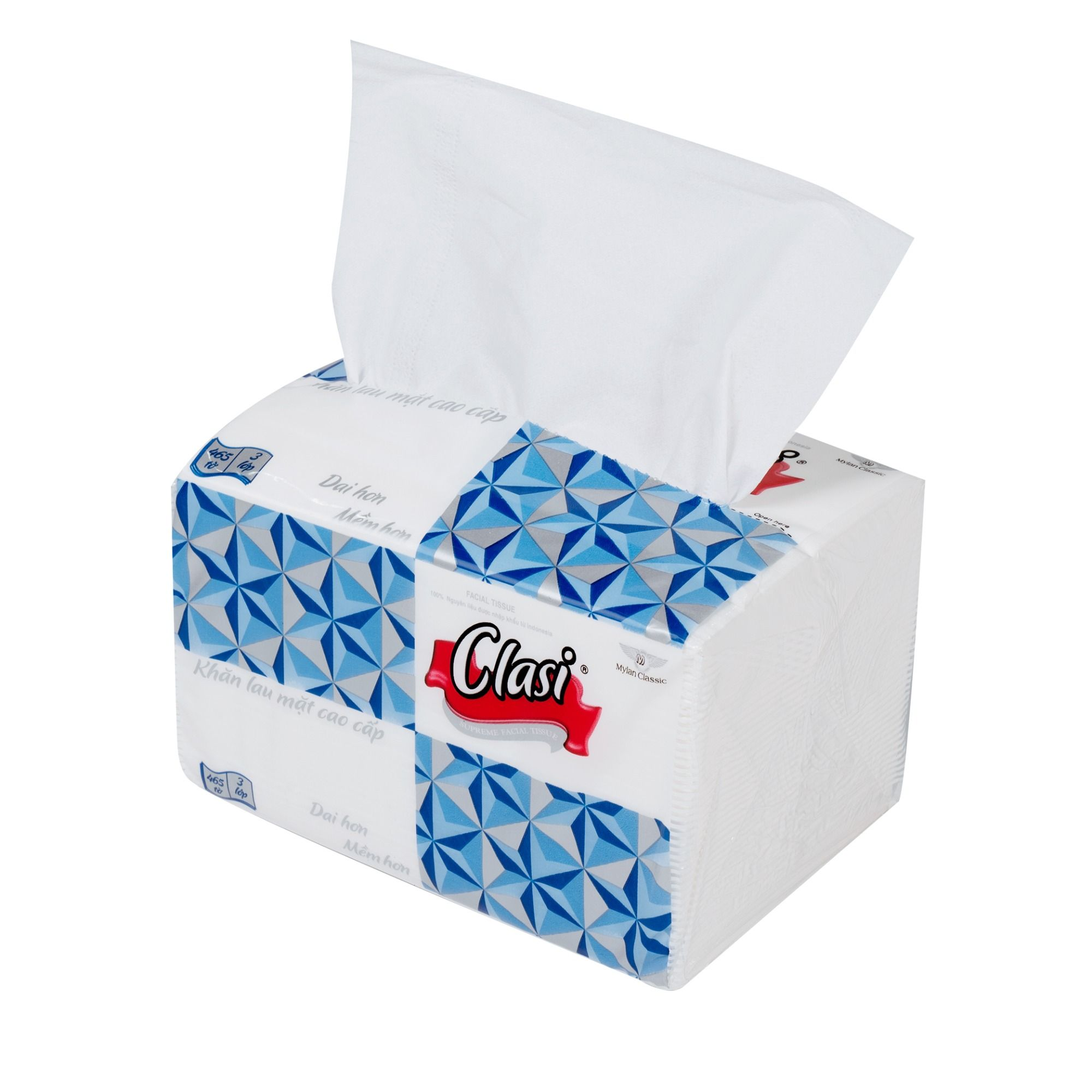  Khăn Giấy Rút Mylan Kim Cương 3 Lớp Giấy Ăn Cao Cấp 8 Gói/Lốc Mềm Dai Không Bụi Giấy Thấm Hút Tốt 