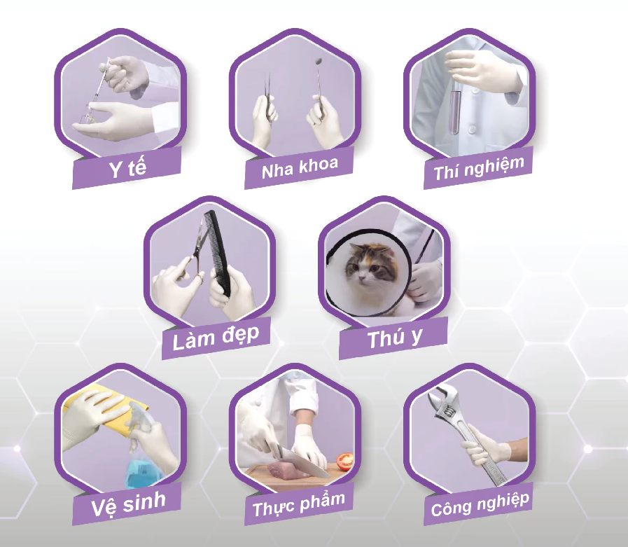  Găng tay y tế không bột MÀU XANH Sgloves NITRILE 3.5g 100 chiếc/hộp 