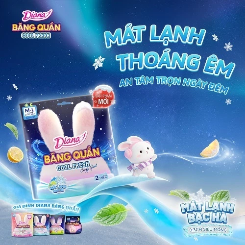  Băng Quần Diana Comfy Girl Cool Fresh size M-L 2 miếng/gói 