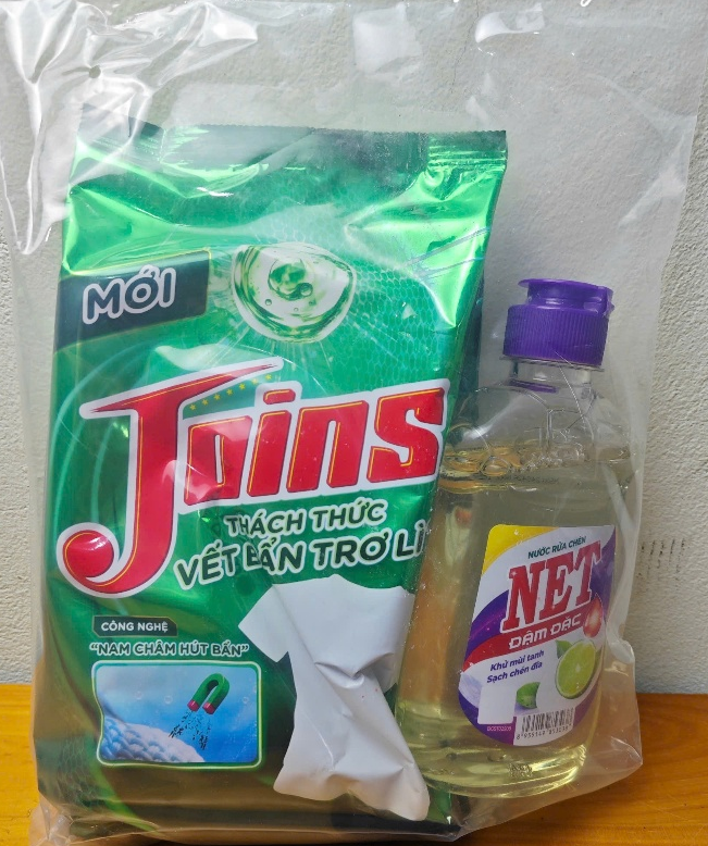  Combo JOINS Bột giặt cao cấp 770g + Nước rửa chén Net chanh tươi mát 250g 