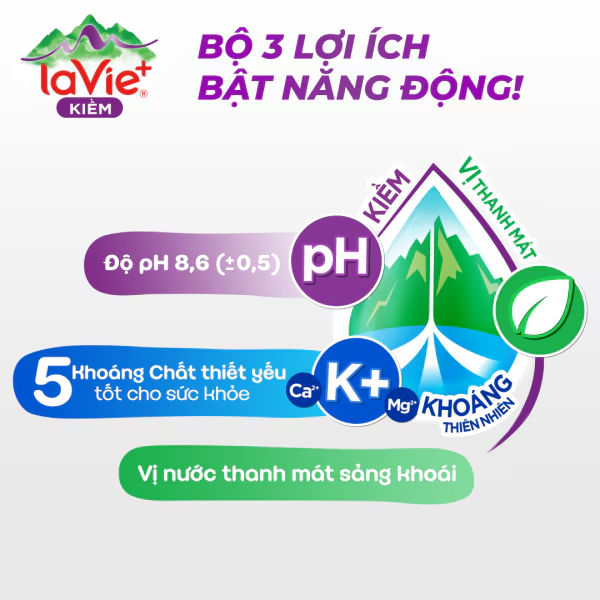  La Vie+ Kiềm 400ml (Thùng 20 chai) 