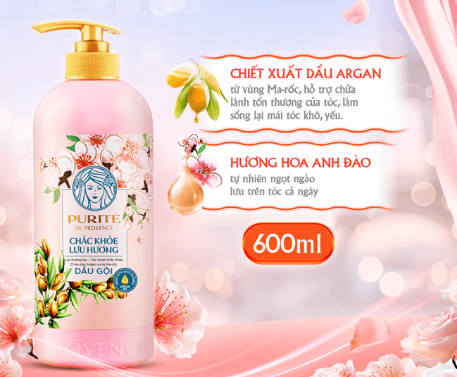  Dầu Gội Purité Lưu hương 600ml 