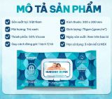  Khăn ướt lau cơ thể Nursing Wipes gói 12 hương trà xanh 