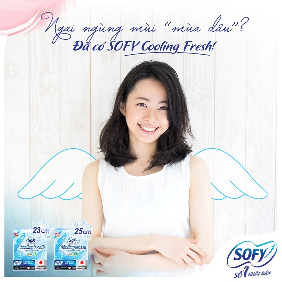  Băng vệ sinh Sofy Cooling Fresh siêu mỏng cánh 23cm 8 miếng 