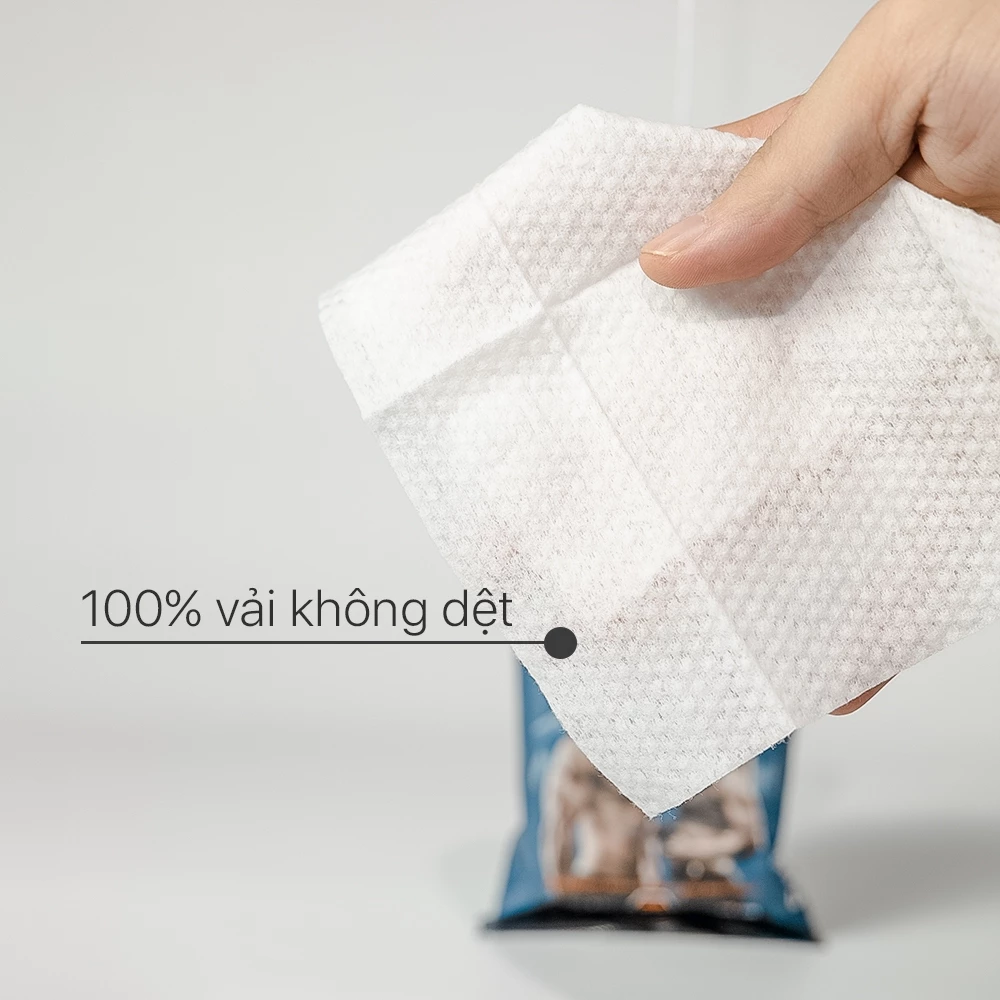  Khăn Ướt Sport Wipes ECOWIPES Gói 25 Tờ Tinh Chất Bạc Hà Làm Mát Phục Hồi Cơ Thể 
