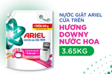  Nước Giặt ARIEL Chuyên Gia Cửa Trên Ngăn Lem Màu Hương Downy Nắng Sớm/ Nước Hoa Túi 3.65KG 
