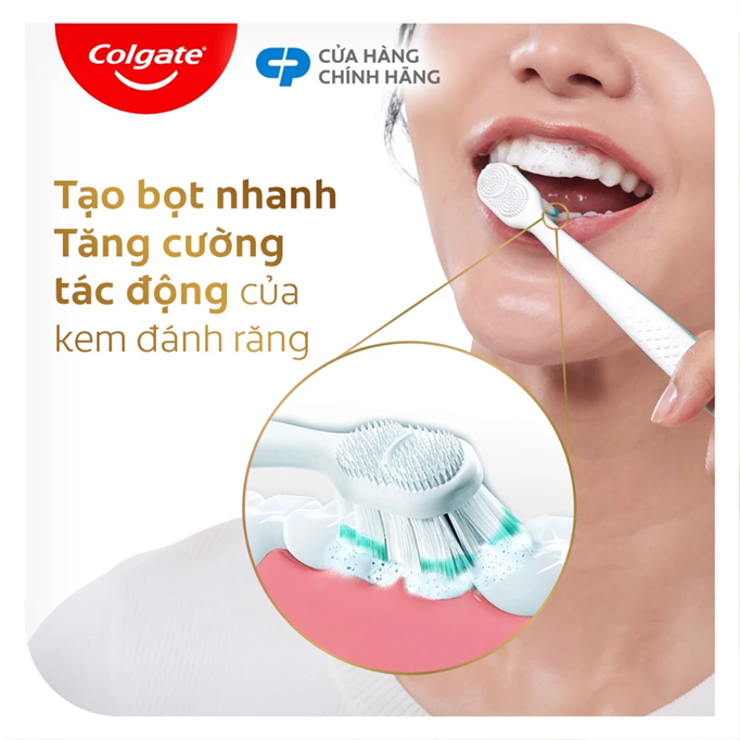  Bàn chải Colgate Total, công nghệ tạo bọt nhanh, ngăn ngừa 6 vấn đề răng miệng phổ biến 