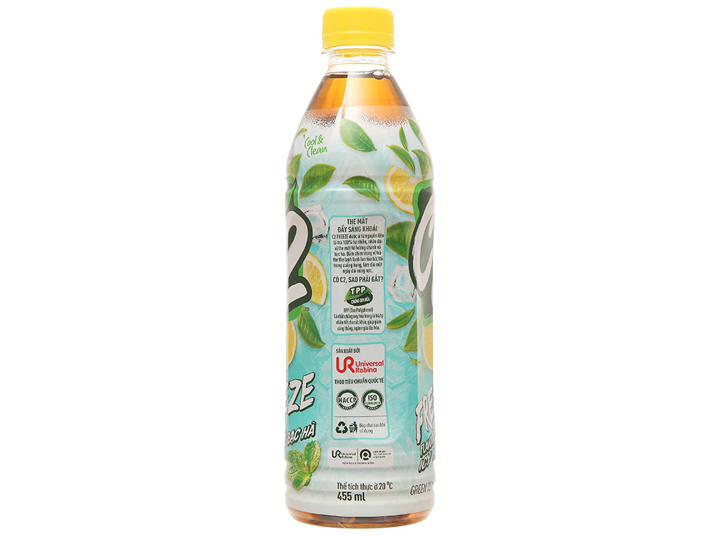  Trà xanh C2 Chanh tuyết bạc hà 455ml 