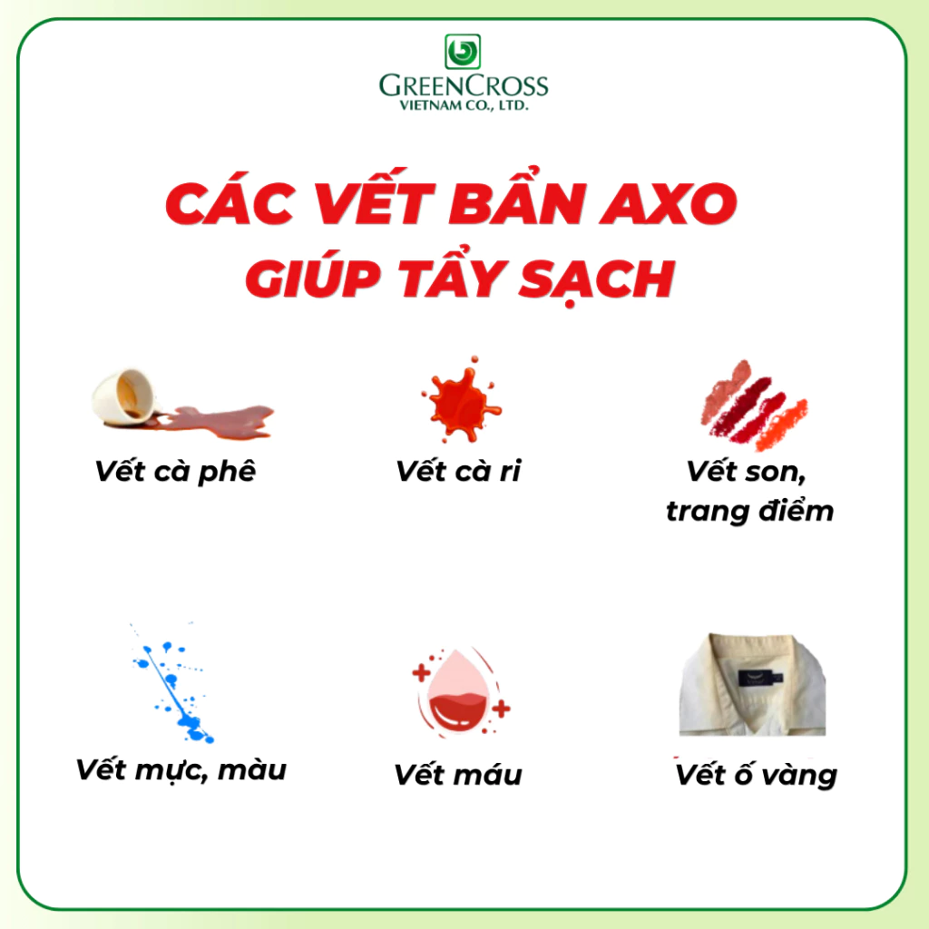  Nước Tẩy Quần Áo Màu AXO 1800ml – Tẩy Sạch Vết Bẩn Cứng Đầu, Giữ Màu Vải Bền Đẹp 