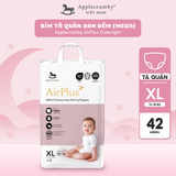  Bỉm tã quần đêm Applecrumby Airplus Overnight Pull Ups size M - XXL khô thoáng 12h 