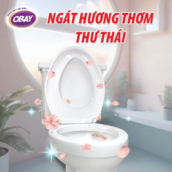  Viên treo vệ sinh Toilet Obay hương hoa anh đào 50g 
