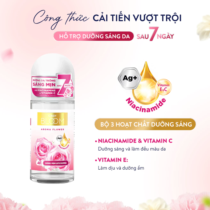  Lăn Khử Mùi CINDY BLOOM Hương Nước Hoa Dành Cho Nữ 50ml 