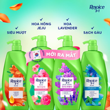  Dầu Gội REJOICE 3 Trong 1 Với Chiết Xuất Từ Tinh Dầu Argan Siêu Mượt/ Bạc Hà Sạch Gàu/ Hoa Hồng Jeju Chai 1150 ml 