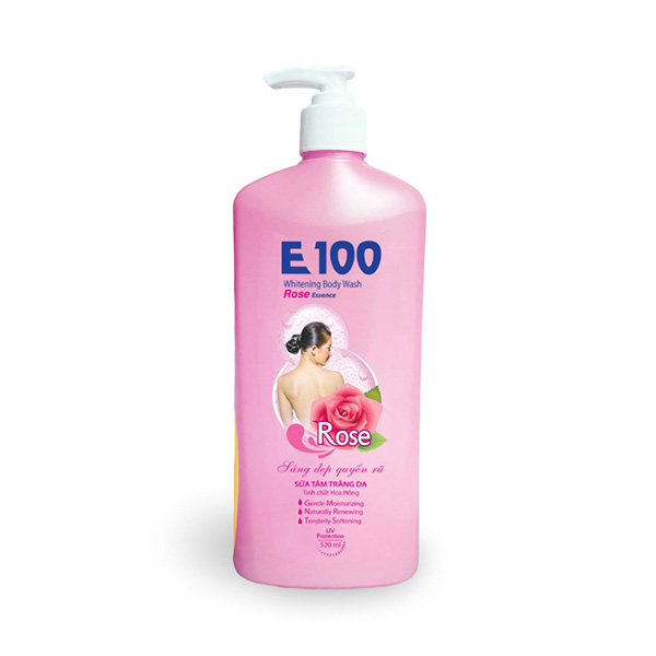  Sữa Tắm Trắng Da E100 – Tinh Chất Hoa Hồng 520ml - 800ml - 1.1L - 1.2L 