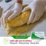  Găng Tay Nấu Ăn Kitchen And Food TTGLOVES Nitrile Không Bột Màu Trắng 4.5gr (Hộp 100 Chiếc) 