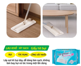  Khăn Giấy Hít Bụi 3D LET-GREEN - Hít Sạch Bụi Mịn, Tóc, Lông Thú Cưng, 20 Miếng/Bao 