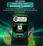  Sáp ngăn mùi cho nam Romano 50g - Khử mùi 72H, lưu hương Ý dài lâu 