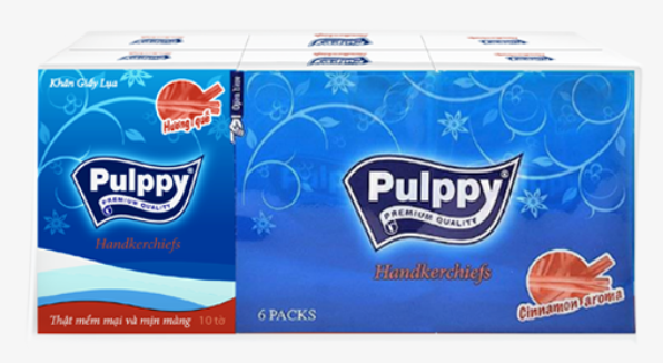  Khăn Giấy Lụa Pulppy Hương Quế  3 lớp 