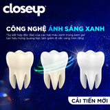  Kem đánh răng Closeup White Now - Trắng Bật Tông 3X TỨC THÌ với Công nghệ Ánh Sáng Xanh 100g 