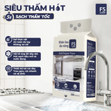  Khăn khô lau bếp F5 Clean 300 tờ lau sạch mọi vết bẩn, không để lại sơ vải, tiện dụng, an toàn cho da tay 