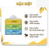  Hộp khăn giấy rút hộp giấy ăn 3 màu cao cấp EcoWipes 180 tờ không bụi vụn 