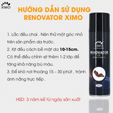  Chai Xịt Vệ Sinh Da Lộn Renovator XIMO 230ml Chuyên Dưỡng Và Bổ Sung, Chai Xịt Phục Hồi Màu 