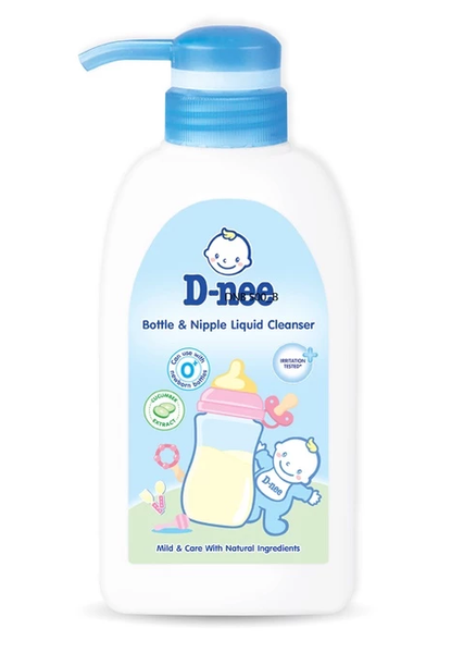  Nước rửa bình sữa D-nee, chiết xuất dưa leo, an toàn lành tính, khử khuẩn hiệu quả 500ml 