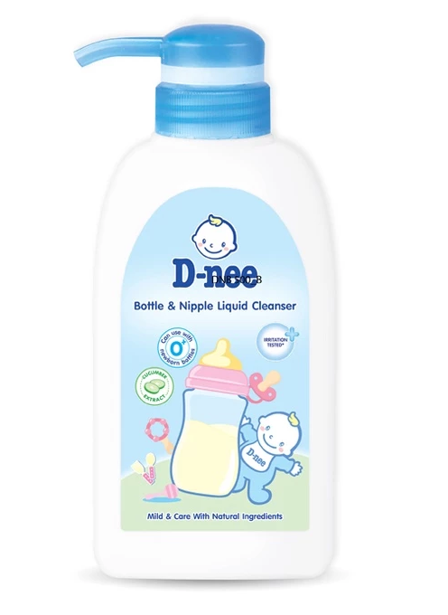  Nước rửa bình sữa D-nee, chiết xuất dưa leo, an toàn lành tính, khử khuẩn hiệu quả 500ml 
