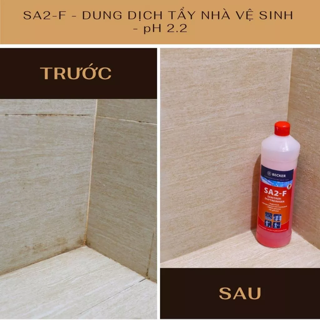  Nước tẩy rửa nhà vệ sinh BECKER SA2-F - pH 2.2 (Nhập khẩu Đức) 